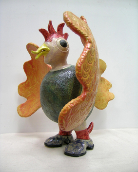 andrea viviani, viviani pittore, viviani scultore, ceramica, raku, madonna di campiglio, banana con gambe, scultura in legno