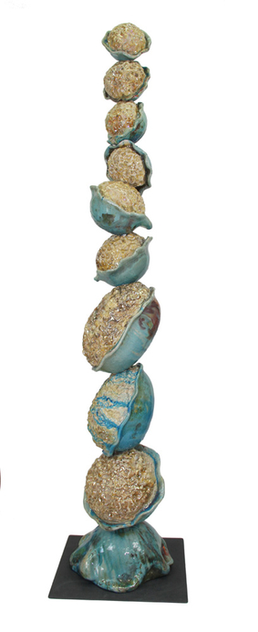 andrea viviani, scultura, raku, ceramica, art, madonna di campiglio, totem