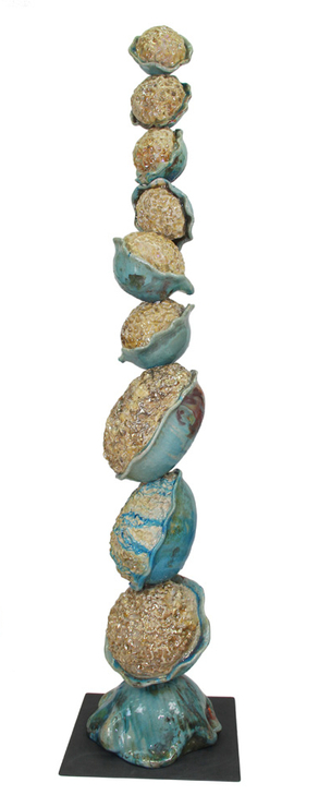 andrea viviani, scultura, raku, ceramica, art, madonna di campiglio, totem