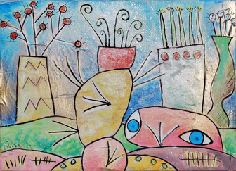 Andrea viviani, viviani, pittura, dipinti, scultura, ceramica, raku, sculture dipinte, madonna di campiglio